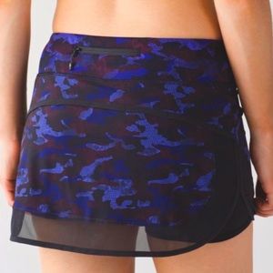 Lululemon Athletica Hotty Hot Skirt in Purple Camo